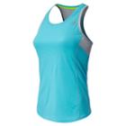 New Balance 4324 Women's Accelerate Tank - Paradise, Silver Mink (wrt4324pds)