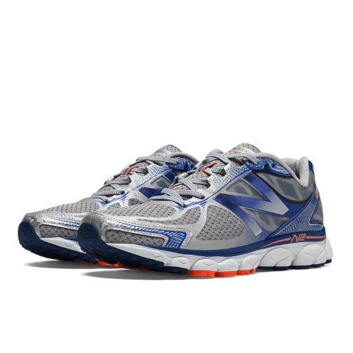 New Balance 1080v5 Men's Neutral Cushioning Shoes - Silver, Optic Blue (m1080sb5)