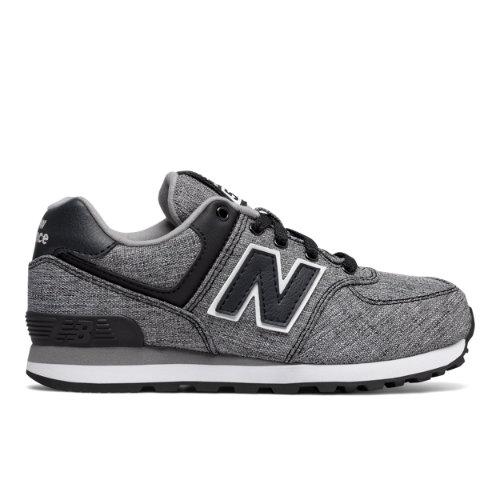 New Balance 574 Leisure Kids Grade School Lifestyle Shoes - Black/white (kl574v9g)
