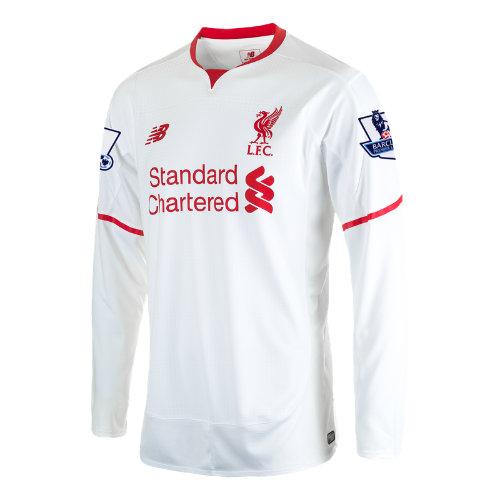 New Balance 54715 Men's Lfc Mens Sturridge Away Epl Patch Ls Jersey - White (wstm54715y)