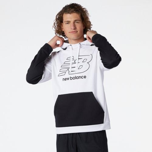 New Balance Men's Tenacity Performance Fleece Blocked Pullover Hoodie