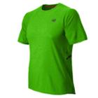 New Balance 5191 Men's Shift Short Sleeve Top - Chemical Green Heather (mft5191cgh)
