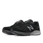 New Balance 990v4 Women's Everyday Running Shoes - Black/silver (w990bk4)