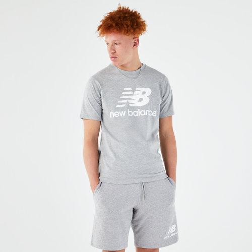 New Balance Mens Essentials Stacked Logo Tee