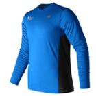 New Balance 53060 Men's Nyc Marathon Training Ls Tee - Blue (mt53060velb)