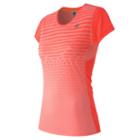 New Balance 53162 Women's Accelerate Short Sleeve Graphic - Orange (wt53162dft)