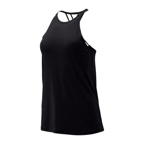 New Balance 93473 Women's Balance Macrame Tank - Black (wt93473bk)