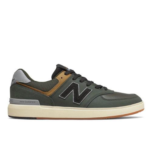 New Balance All Coasts 574 Men's Court Classics Shoes - Green/black (am574grg)