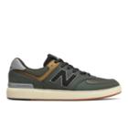 New Balance All Coasts 574 Men's Court Classics Shoes - Green/black (am574grg)