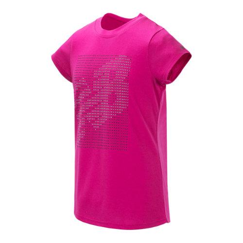 New Balance 11569 Kids' Short Sleeve Graphic Tee - Pink (gt11569cap)
