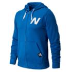 New Balance 4365 Men's Essentials Zip Up Hoodie - Laser Blue (mej4365lsb)