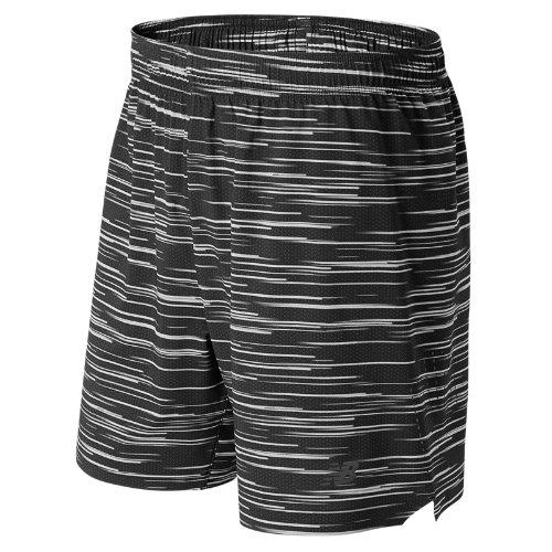 New Balance 53053 Men's 7 Inch Shift Short - Black, Grey (ms53053bgr)