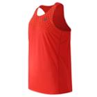 New Balance 61067 Men's Accelerate Graphic Singlet - Fireball Print (mt61067fbp)