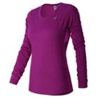 New Balance 53142 Women's Accelerate Long Sleeve - Pink (wt53142jjl)
