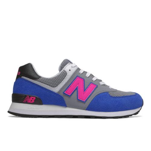 New Balance 574 Men's 574 Shoes - Blue/pink (ml574pwa)
