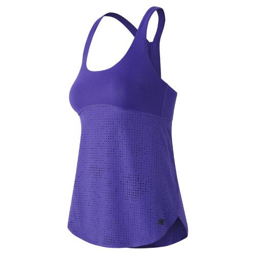 New Balance 61118 Women's Mixed Media Hybrid Tank - Purple (wt61118ttn)