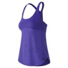 New Balance 61118 Women's Mixed Media Hybrid Tank - Purple (wt61118ttn)