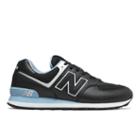 New Balance 574 Men's 574 Shoes - Black/blue (ml574nse)