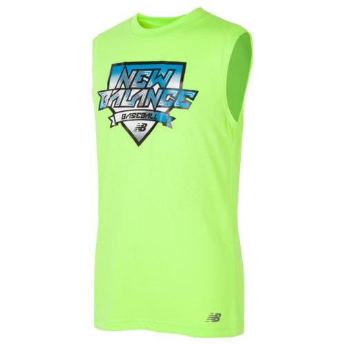 New Balance 12563 Kids' Sleeveless Athletic Graphic Tee - Green (bt12563lmg)