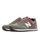 574 New Balance Men's 574 Shoes - Grey, Red, White (ml574aac)