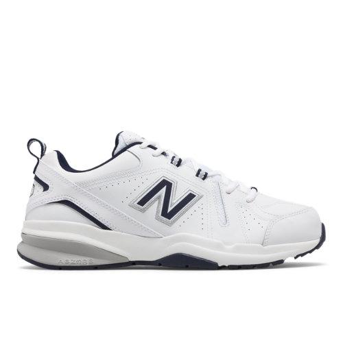 New Balance 608v5 Men's Everyday Trainers Shoes - White/navy (mx608wn5)