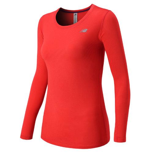 New Balance 53142 Women's Accelerate Long Sleeve - Cerise (wt53142ce)