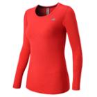 New Balance 53142 Women's Accelerate Long Sleeve - Cerise (wt53142ce)