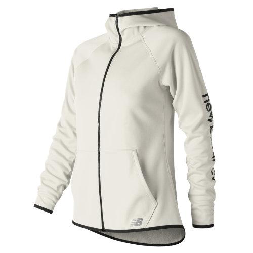 New Balance 73157 Women's Nb Corefleece Full Zip - Off White (wj73157sst)