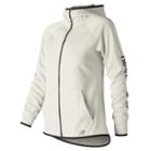 New Balance 73157 Women's Nb Corefleece Full Zip - Off White (wj73157sst)