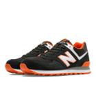 574 New Balance Men's 574 Shoes - Black, Orange, White (ml574cpe)