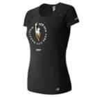 New Balance 63223 Women's Nyc Marathon Nb Ice Short Sleeve - Black (wt63223vbm)