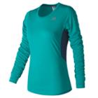 New Balance 73132 Women's Accelerate Longsleeve - Blue (wt73132pis)