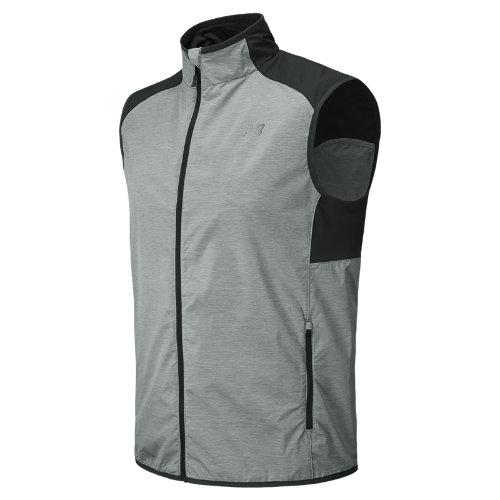 New Balance 5129 Men's Surface Run Vest - Grey, Black (mrv5129bgr)