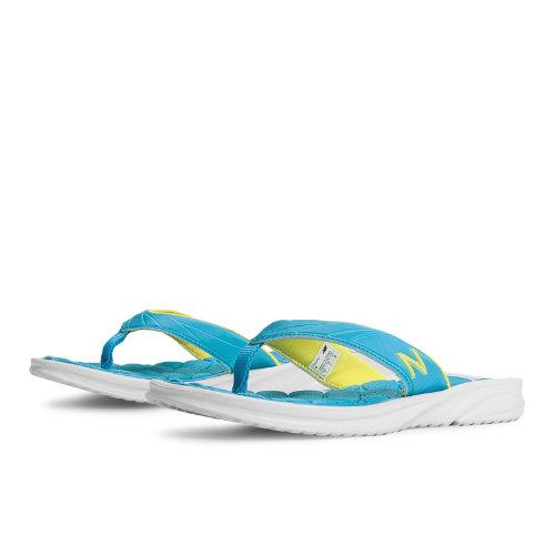 New Balance 6053 Women's Sandals - White, Blue, Yellow (w6053wb)