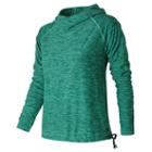 New Balance 71137 Women's In Transit Hoodie - Green (wt71137vjh)
