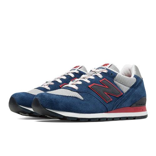 New Balance 996 Connoisseur East Coast Summer Men's Made In Usa Shoes - Deep Blue, Grey, Red (m996cmb)