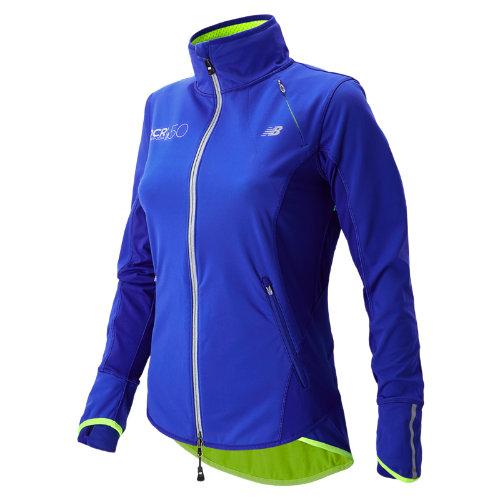 New Balance 41715 Women's Hocr Windblocker Jacket - Uv Blue, Hi-lite (wj41715puvb)