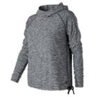 New Balance 71137 Women's In Transit Hoodie - Black/white (wt71137bkw)