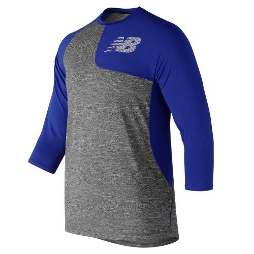 New Balance 83704 Men's Asym 2.0 3/4 Sleeve - Blue (mt83704ltry)