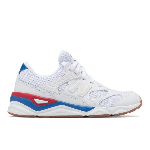New Balance X-90r Kids Grade School Lifestyle Shoes - White/red (gsx90rih)
