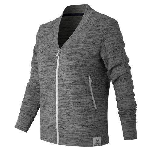 New Balance 61509 Women's Push The Past Cardigan - Athletic Grey (wt61509ag)