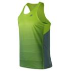 New Balance 71067 Men's Accelerate Graphic Singlet - Yellow/green (mt71067hlp)