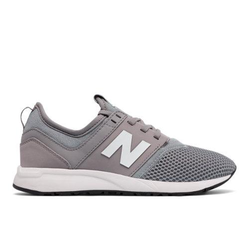 New Balance 247 Classic Kids Grade School Lifestyle Shoes - Grey/white (kl247grg)