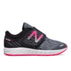 New Balance Hook And Loop Fresh Foam Zante V3 Kids Grade School Running Shoes - Black/pink (kvzntbey)