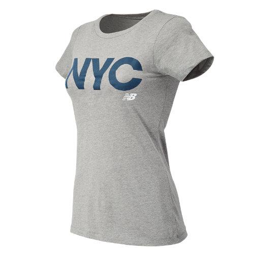 New Balance 63580 Women's Nyc City Tee - Grey (wt63580ag)