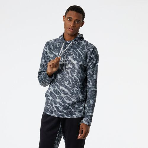 New Balance Men's Tenacity Performance Fleece Printed Hoodie