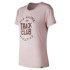 New Balance 73503 Women's Nb Track Club Tee - Pink (wt73503fdr)