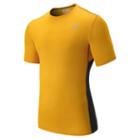 New Balance 53061 Men's Accelerate Short Sleeve - Gold Rush, Deep Water (mt53061glm)