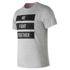 New Balance 73082 Men's Pink Ribbon Heather Tech Nb Graphic Short Sleeve - (rmt73082)