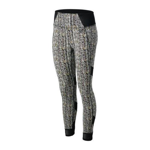 New Balance 81458 Women's Printed Evolve Tight - Black/white/purple (wp81458bkw)